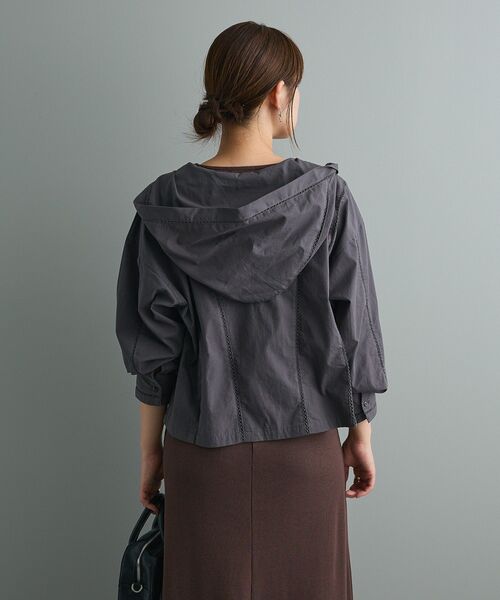 CRAFT STANDARD BOUTIQUE（クラフトスタンダードブティック）の「梯子レースフード付きブラウス（シャツ/ブラウス・レディース・ブラウン/ホワイト/チャコールグレー・FREE）」の21枚目の写真