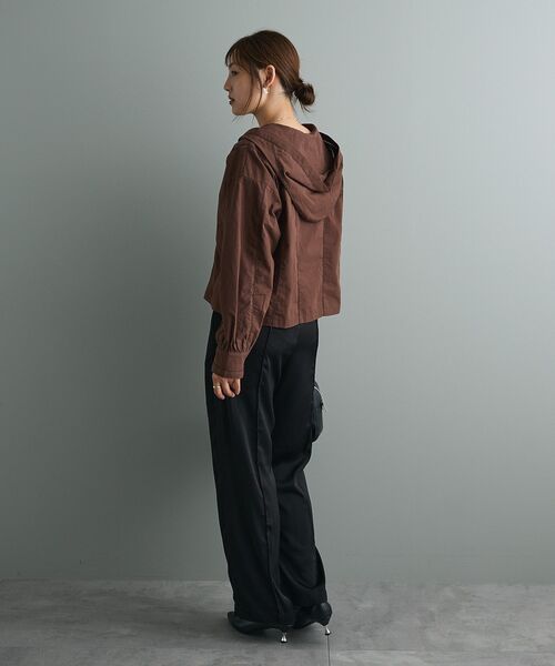 CRAFT STANDARD BOUTIQUE（クラフトスタンダードブティック）の「梯子レースフード付きブラウス（シャツ/ブラウス・レディース・ブラウン/ホワイト/チャコールグレー・FREE）」の11枚目の写真