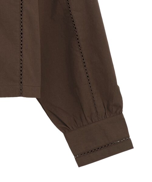 CRAFT STANDARD BOUTIQUE（クラフトスタンダードブティック）の「梯子レースフード付きブラウス（シャツ/ブラウス・レディース・ブラウン/ホワイト/チャコールグレー・FREE）」の17枚目の写真