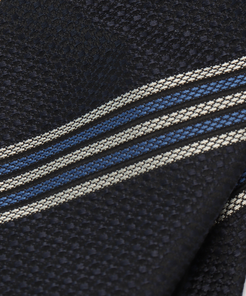 EDIFICE（エディフィス）の「Holliday & Brown(ホリデー & ブラウン)  ダブル ストライプ タイ（ネクタイ・メンズ・ブラック系その他/ボルドー・FREE）」の6枚目の写真