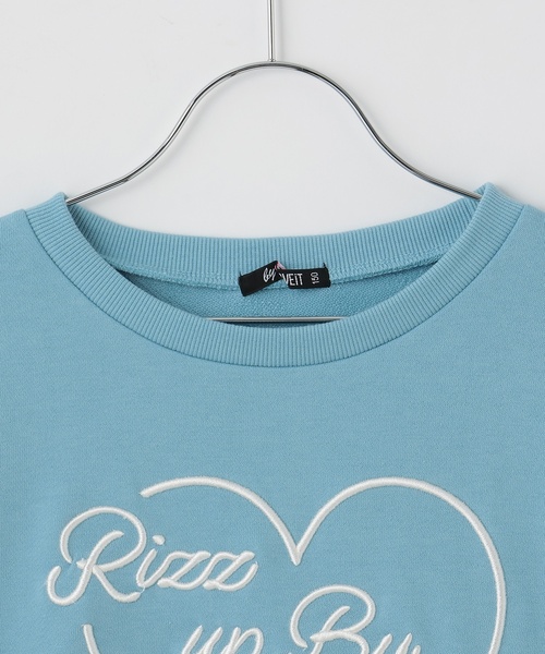 by LOVEiT（バイラビット）の「ハートロゴプルオーバー（スウェット・キッズ・ブルー/アイボリー/チャコール・140cm/120cm/130cm/150cm/160cm）」の10枚目の写真