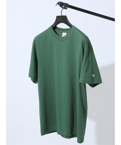 TAKA-Q（タカキュー）の「【綿100% ユナイテッドアスレ】タカキュー TQロゴ クルー半袖Tシャツ（Tシャツ/カットソー・メンズ・ダークウッド/グリーン/ターコイズブルー/ブルー系その他/ブラック・MEDIUM/LARGE）」の3枚目の写真