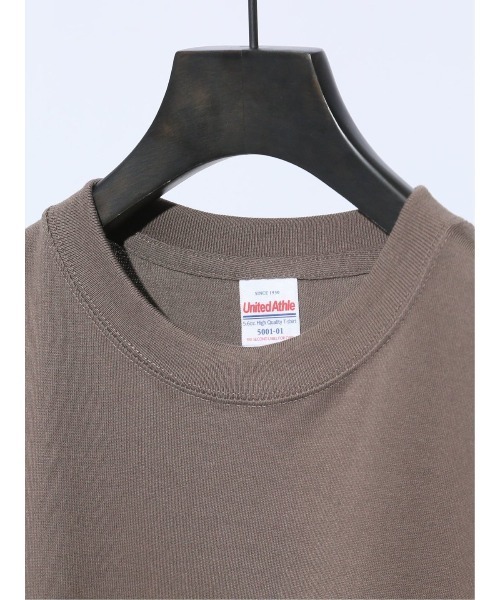 TAKA-Q（タカキュー）の「【綿100% ユナイテッドアスレ】タカキュー TQロゴ クルー半袖Tシャツ（Tシャツ/カットソー・メンズ・ダークウッド/グリーン/ターコイズブルー/ブルー系その他/ブラック・MEDIUM/LARGE）」の16枚目の写真