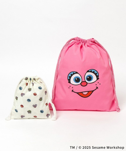 LEPSIM（レプシィム）の「【SESAME STREET／セサミストリート】巾着セット　322224（ポーチ・レディース・レッド/グリーン/ピンク/ブルー・ONE SIZE）」の4枚目の写真