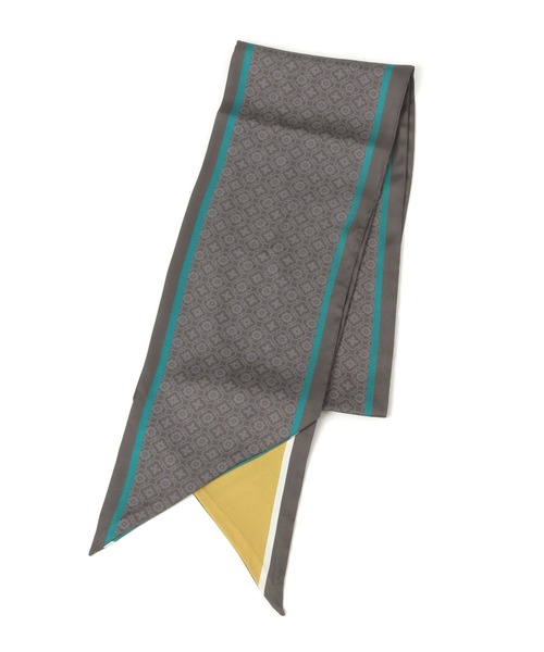 studio CLIP(スタディオクリップ)の「ダブルフェイス細判スカーフ(ストール/ショール・レディース・ブラウン/グレー・FREE)」の2枚目の写真