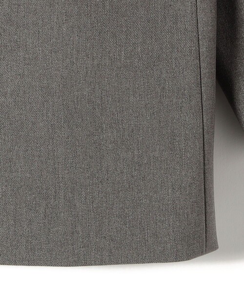 グレー ストライプ ボタンアップジャケット 撥水・ストレッチ・防シワ】BUNGY CLOTH オルタネイトストライプ