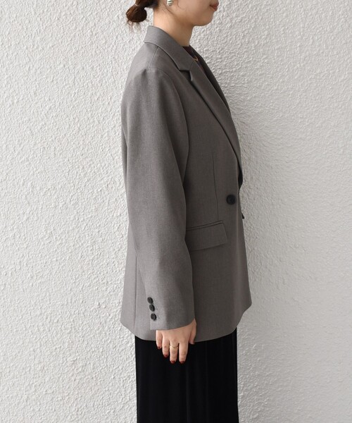 美品 ✨️ SHIPS ドットエア テーラードジャケット XL グレー ドットエア レギュラーフィット 2ボタンジャケット 黒