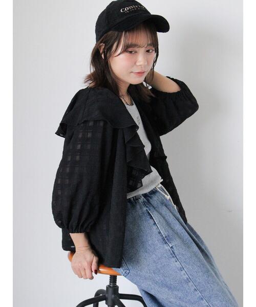 ehka sopo（エヘカソポ）の「ウォッシュ加工コーデュロイキャップ（ハット・レディース・ブラック/グレー/ベージュ・F）」の13枚目の写真