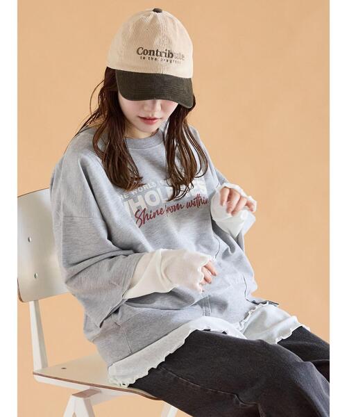 ehka sopo（エヘカソポ）の「ウォッシュ加工コーデュロイキャップ（ハット・レディース・ブラック/グレー/ベージュ・F）」の9枚目の写真