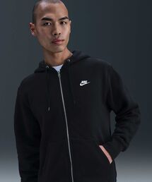 NIKE（ナイキ）の「ナイキ クラブ メンズ フルジップ フリース パーカー / Nike Club Men's Full-Zip Fleece Hoodie FN3862-010 Black（パーカー・メンズ）」