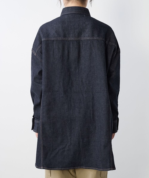 Healthy denim(ヘルシーデニム)の「【Healthy DENIM】デニムビックシャツ-Almond Super big Shirt(シャツ/ブラウス・レディース・インディゴブルー・0)」の15枚目の写真