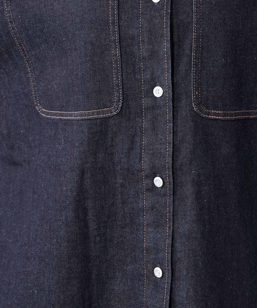 Healthy denim(ヘルシーデニム)の「【Healthy DENIM】デニムビックシャツ-Almond Super big Shirt(シャツ/ブラウス・レディース・インディゴブルー・0)」の20枚目の写真