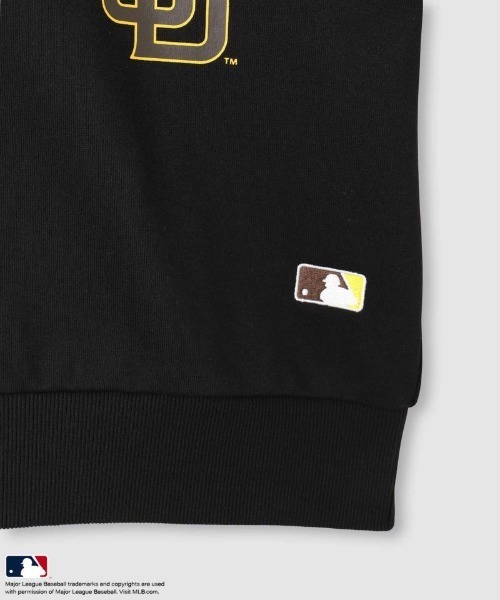 MLB(メジャーリーグベースボール)の「MLB チームロゴトレーナー(スウェット・キッズ・ブラック/ブルー/ネイビー・160/150/140/130)」の4枚目の写真