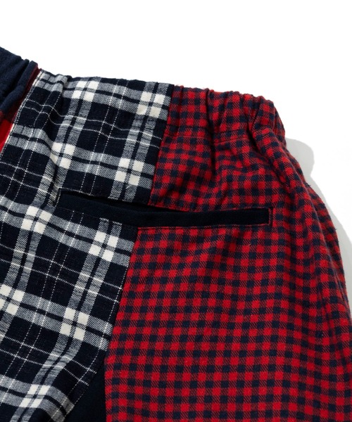 セール】ネルチェック パッチワークスカート W（スカート）｜go slow