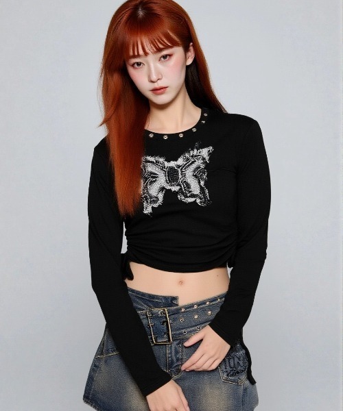 【美品】エムズグレーシー♡スタンドカラー　へプラムショートジャケット　42 セール】 スタンドカラーラムウールコート （ダッフルコート