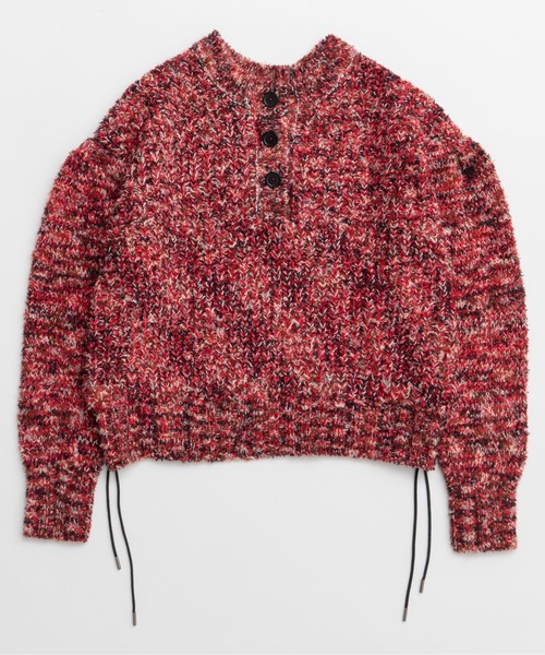 2way Neck Melange Knit Pullover / 2WAYネックメランジニット（ニット