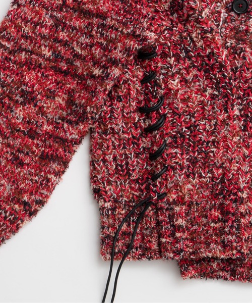 MAISON SPECIAL（メゾンスペシャル）の「2way Neck Melange Knit Pullover / 2WAYネックメランジニット（ニット/セーター・レディース・ブラック/ブルー/レッド・FREE）」の14枚目の写真