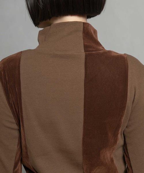 MARECHAL TERRE(マルシャルテル)の「コンビネーションハイネックトップス(Tシャツ/カットソー・レディース・ブラック/ブラウン/グレー/ネイビー・MEDIUM)」の20枚目の写真