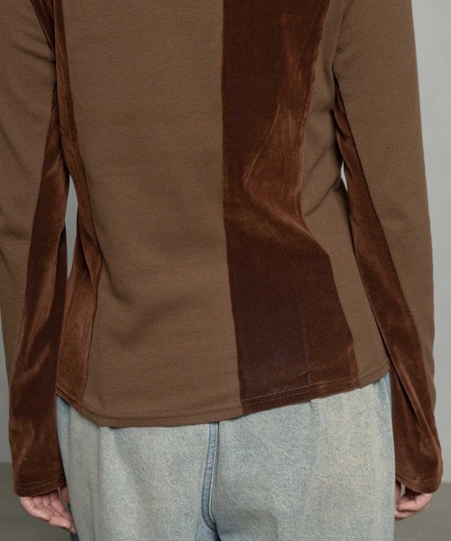 MARECHAL TERRE(マルシャルテル)の「コンビネーションハイネックトップス(Tシャツ/カットソー・レディース・ブラック/ブラウン/グレー/ネイビー・MEDIUM)」の21枚目の写真