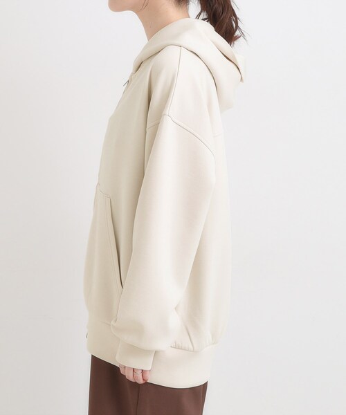 DRESKIP（ドレスキップ）の「【S-LL】大人っぽく着られる ダンボールジップパーカ（カーディガン/ボレロ・レディース・グレー/ナチュラル/ブラック・01/02/03/04）」の17枚目の写真