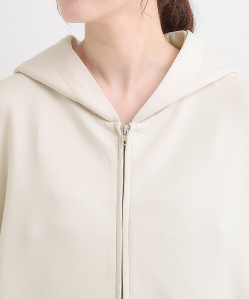 DRESKIP（ドレスキップ）の「【S-LL】大人っぽく着られる ダンボールジップパーカ（カーディガン/ボレロ・レディース・グレー/ナチュラル/ブラック・01/02/03/04）」の11枚目の写真