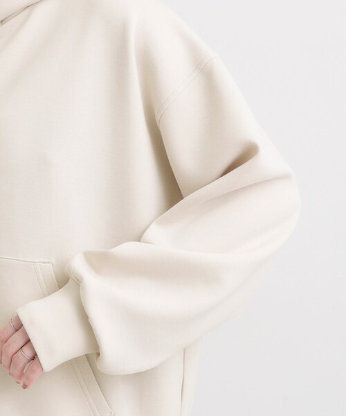 DRESKIP（ドレスキップ）の「【S-LL】大人っぽく着られる ダンボールジップパーカ（カーディガン/ボレロ・レディース・グレー/ナチュラル/ブラック・01/02/03/04）」の12枚目の写真