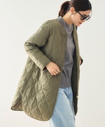 CROSS FUNCTION | 《撥水》エブ楽 ノーカラーキルティングコート【CROSS FUNCTION/クロスファンクション】(その他アウター)