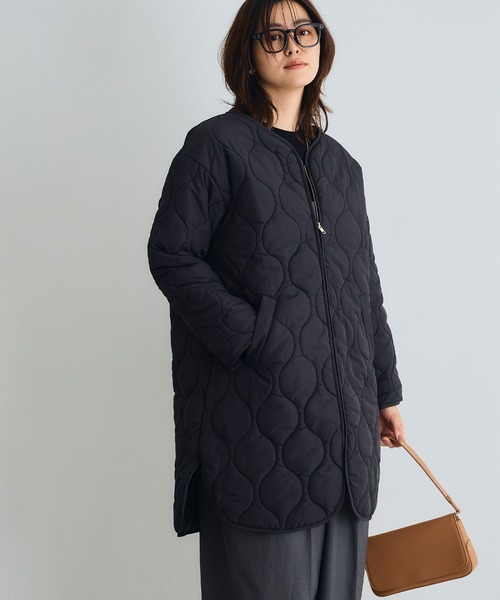 【♡KSKK♡】さん専用✨ エンフォルド　キルティングコート ノーカラー 異素材 ♡KSKK♡】さん専用✨ エンフォルド キルティングコート ノーカラー 異