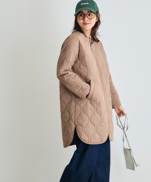 【♡KSKK♡】さん専用✨ エンフォルド　キルティングコート ノーカラー 異素材 ♡KSKK♡】さん専用✨ エンフォルド キルティングコート ノーカラー 異
