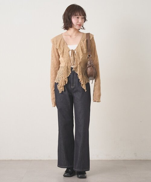 mline（エムライン）の「[mline]ティアードレースブラウス（シャツ/ブラウス・レディース・ベージュ/オフホワイト/アイボリー/カーキ・FREE）」の12枚目の写真