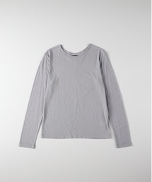 Right-on | 【HONEYSUCKLE ROSE】シアーロングスリーブＴシャツ（透け感 カットソー素材 ベーシックシルエット シンプルデザイン）(Tシャツ/カットソー)