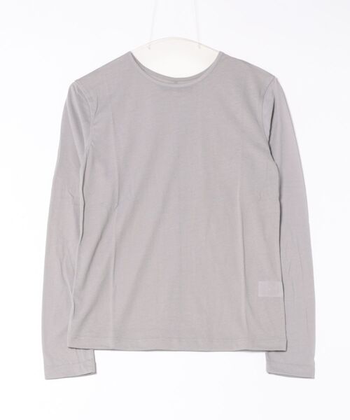 Right-on(ライトオン)の「HONEYSUCKLE ROSE(ハニーサックルローズ)【レディース】シアーロングスリーブTシャツ(Tシャツ/カットソー・レディース・ブラック/キナリ/ライトグレー・M/L/S)」の9枚目の写真