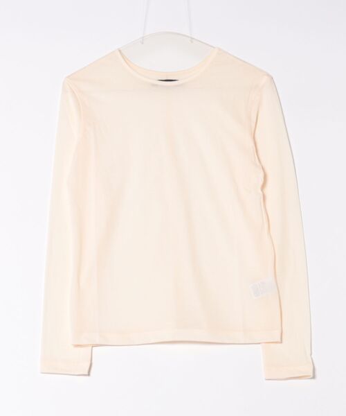 Right-on(ライトオン)の「HONEYSUCKLE ROSE(ハニーサックルローズ)【レディース】シアーロングスリーブTシャツ(Tシャツ/カットソー・レディース・ブラック/キナリ/ライトグレー・M/L/S)」の10枚目の写真