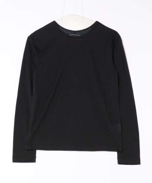 Right-on(ライトオン)の「HONEYSUCKLE ROSE(ハニーサックルローズ)【レディース】シアーロングスリーブTシャツ(Tシャツ/カットソー・レディース・ブラック/キナリ/ライトグレー・M/L/S)」の11枚目の写真