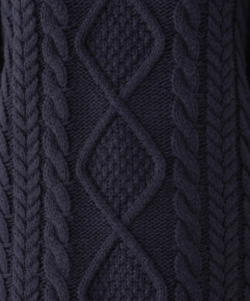 RAGEBLUE(レイジブルー)の「BIGケーブルニットプルオーバー(ニット/セーター・レディース・ネイビー/ホワイト/レッド・FREE)」の22枚目の写真