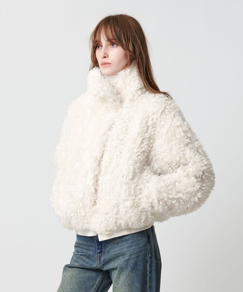 新品未使用 Arpege story フラッフィーブルゾン 新品未使用】Arpege story / フラッフィーブルゾン 白 - メルカリ