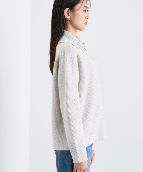 洗える】カラーネップ ダブルジップカーディガン（カーディガン/ボレロ