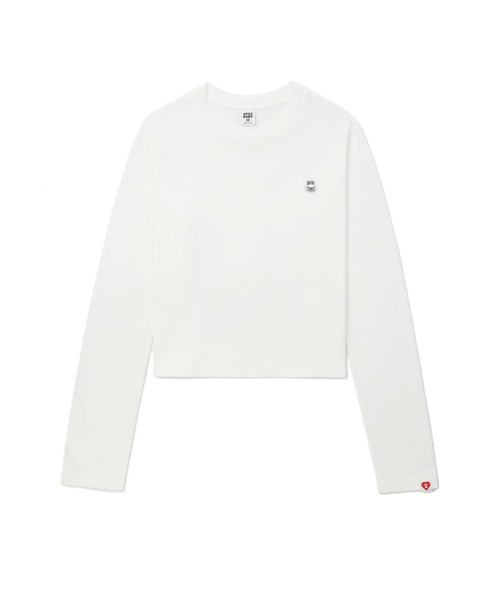 A BATHING APE(アベイシングエイプ)の「BABY DOPPY BADGE LONG SLEEVE T-SHIRT(Tシャツ/カットソー・レディース・ネイビー/ホワイト/レッド・X-SMALL/SMALL)」の2枚目の写真