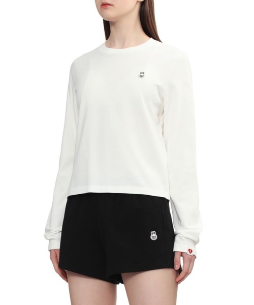 A BATHING APE(アベイシングエイプ)の「BABY DOPPY BADGE LONG SLEEVE T-SHIRT(Tシャツ/カットソー・レディース・ネイビー/ホワイト/レッド・X-SMALL/SMALL)」の7枚目の写真