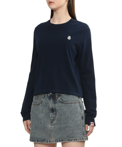 A BATHING APE(アベイシングエイプ)の「BABY DOPPY BADGE LONG SLEEVE T-SHIRT(Tシャツ/カットソー・レディース・ネイビー/ホワイト/レッド・X-SMALL/SMALL)」の8枚目の写真