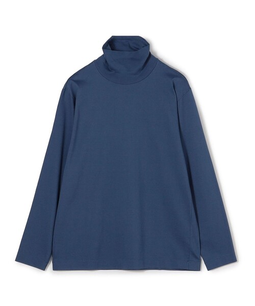 TOMORROWLAND (トゥモローランド)の「60/3スビンコットン タートルネック ロングスリーブカットソー(Tシャツ/カットソー・メンズ・ホワイト/ライトブラウン/チャコールグレー/ブルー・M/S/L)」の4枚目の写真