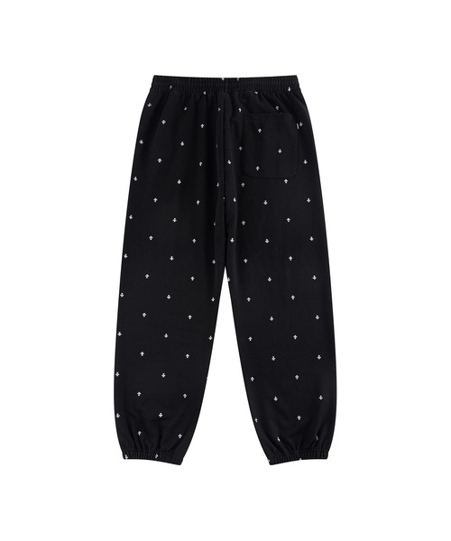 UNKNOWN LONDON(アンノウン・ロンドン)の「スエットパンツ|Tiny Cross Glitter Sweat Pants|Unknown London(スウェットパンツ・メンズ・シルバーグレー/ブラック・SMALL/MEDIUM/LARGE/X-LARGE)」の12枚目の写真