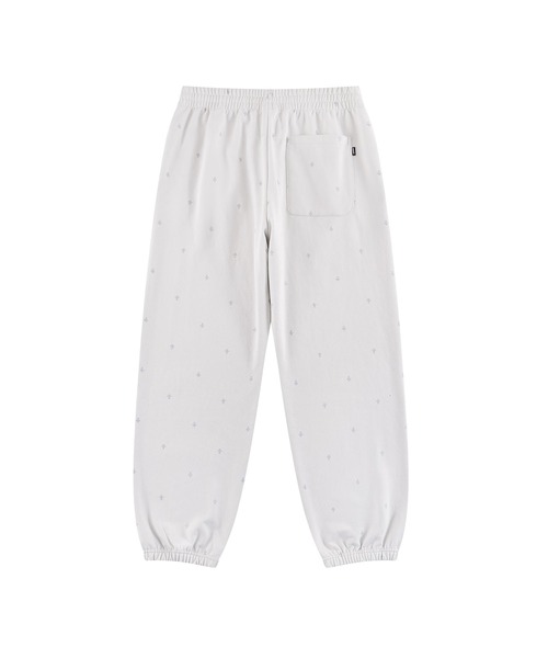 UNKNOWN LONDON(アンノウン・ロンドン)の「スエットパンツ|Tiny Cross Glitter Sweat Pants|Unknown London(スウェットパンツ・メンズ・シルバーグレー/ブラック・SMALL/MEDIUM/LARGE/X-LARGE)」の3枚目の写真