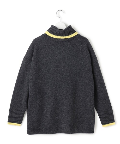 23区 S(ニジュウサンクチイサイサイズ)の「ウールカシミヤ コンビカラー オフタートル ニット(ニット/セーター・レディース・ベージュ系/ライトグレー系/ネイビー系・32)」の17枚目の写真