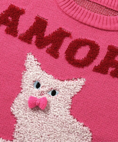 BREEZE（ブリーズ）の「【ジュニア対応】バラエティーニット（ニット/セーター・キッズ・ピンク/ブラック/オフホワイト/グレー・120/90/100/140）」の11枚目の写真