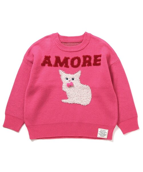 BREEZE（ブリーズ）の「【ジュニア対応】バラエティーニット（ニット/セーター・キッズ・ピンク/ブラック/オフホワイト/グレー・120/90/100/140）」の14枚目の写真