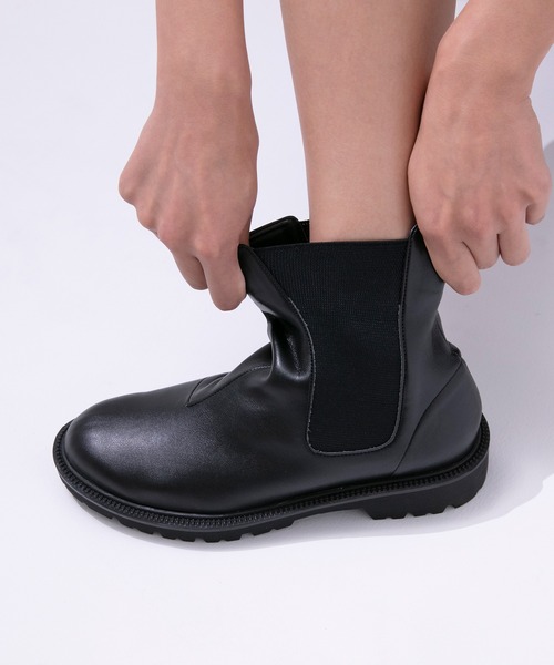 整体サイドゴアブーツ（ブーツ）｜RAKUNA（ラクナ）のファッション通販