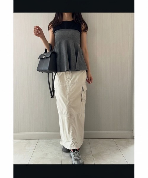 FILA（フィラ）の「Padded Long Skirt（スカート・レディース・ミント/クリーム/チャコールグレー・L/M/S/XS）」の3枚目の写真