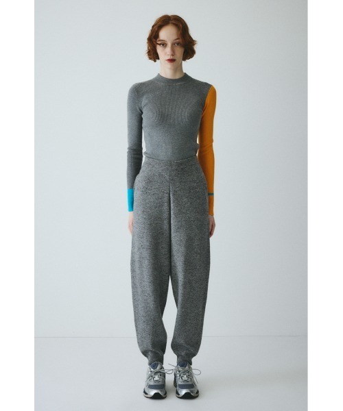 HeRIN.CYE（ヘリンドットサイ）の「Nep cocoon knit pants　　ネップコクーンニットパンツ（その他パンツ・レディース・ネイビー/ブラウン/グレー・36/38）」の2枚目の写真