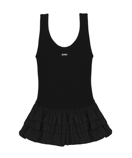 NICK&NICOLE(ニックアンドニコール)の「NICOLE MULTI FRILL SLEEVELESS TOP_BLACK(Tシャツ/カットソー・レディース・ブラック・FREE)」の4枚目の写真